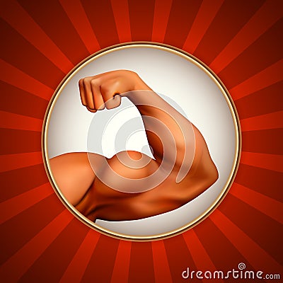 Strong arm Vector Illustration