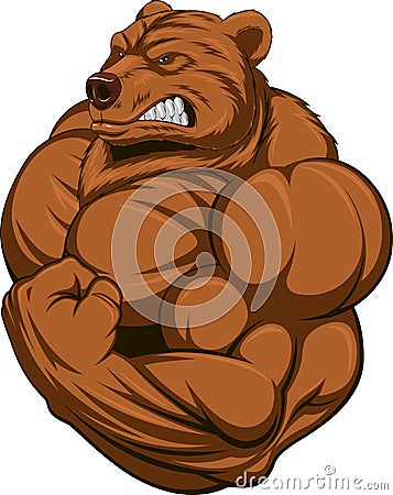 Strong bear Vector Illustration