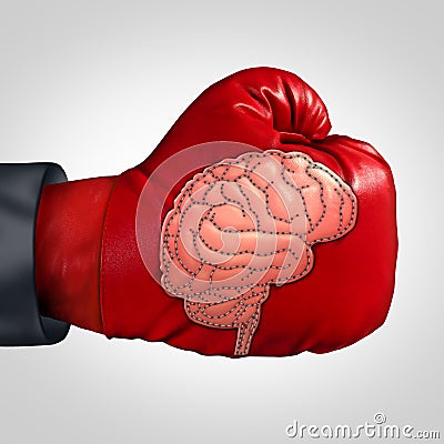 Strong Brain Activity Stock Photo