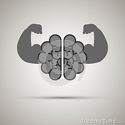 Strong brain Vector Illustration