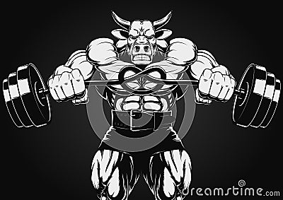 Strong bull Vector Illustration