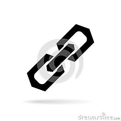 Strong chain link vector icon Vector Illustration