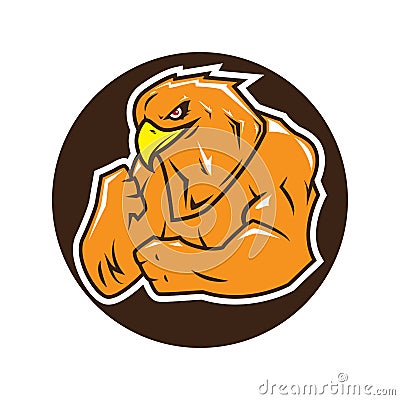 Strong eagle logo Vector Illustration