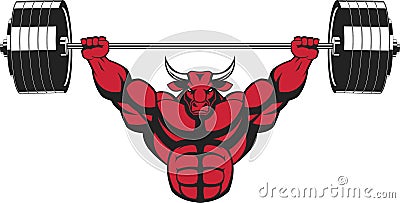 Strong ferocious bull Vector Illustration