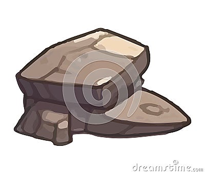 strong and gray stones icons Vector Illustration