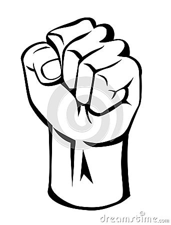 Strong hand Vector Illustration