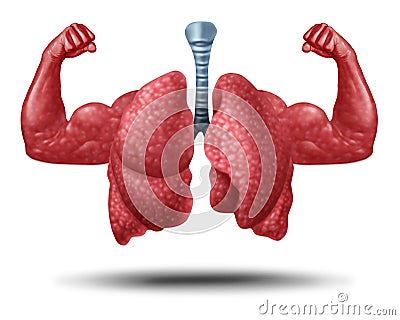 Strong Healthy Heart Cartoon Illustration