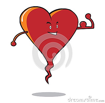 Strong heart Vector Illustration