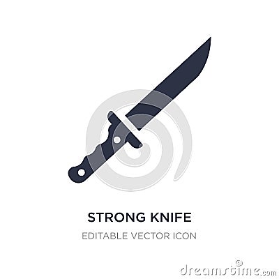 strong knife icon on white background. Simple element illustration from General concept Vector Illustration