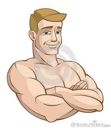 Strong man Vector Illustration