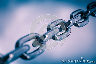 Strong metal chain Stock Photo