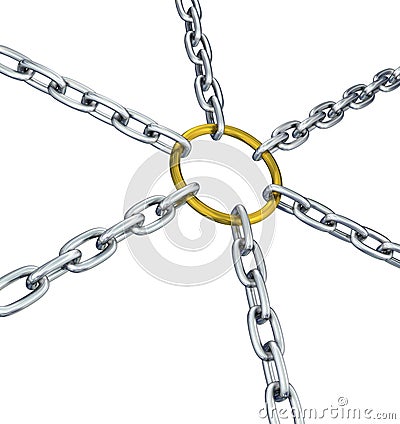 Strong metal link Stock Photo