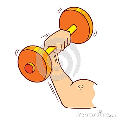 Strong muscle Vector Illustration