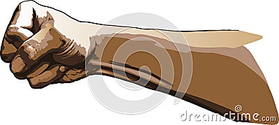 Strong punch Vector Illustration