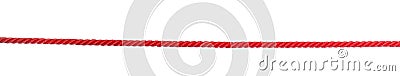 Strong red climbing rope Stock Photo