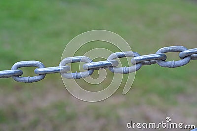 Strong steel chain. Stock Photo