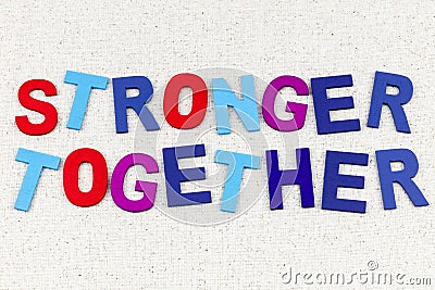 Stronger together business teamwork cooperation team success partnership support Stock Photo