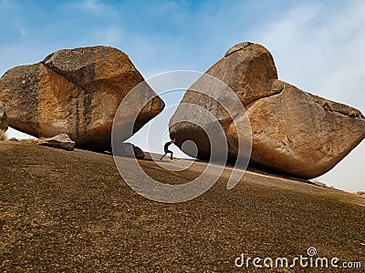 Strongest man Stock Photo