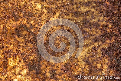Strongly rusty metal plate Stock Photo