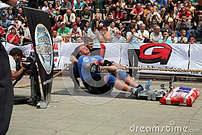 Strongman Champions League stage Serbia Editorial Stock Photo