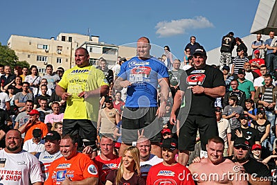 Strongman Champions League stage Serbia Editorial Stock Photo