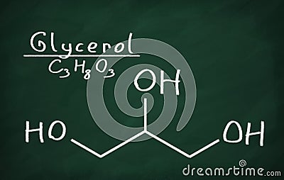 Structural model of Glycerol Stock Photo