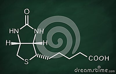 Structural model of Vitamin B6 Biotin Stock Photo