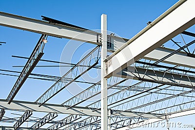 Structural steel construction Stock Photo