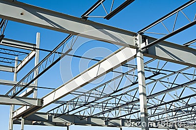 Structural steel construction Stock Photo