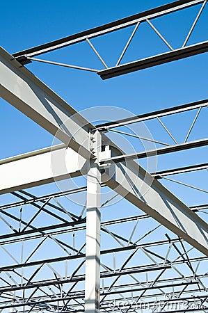 Structural steel construction Stock Photo