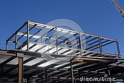 Steel Construction Site. Editorial Stock Photo