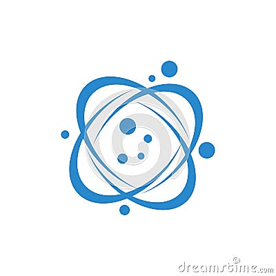 Structure atom logo vector Vector Illustration