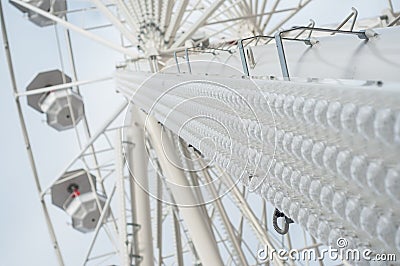 structure of the big christmas wheel Stock Photo