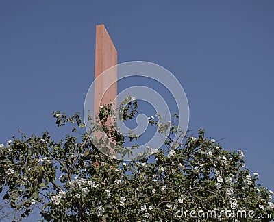 Structure, Building, Faro de Comercio, in the city of Monterrey, Nuevo Leon Stock Photo