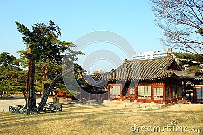 Structure In Changgyeonggung Palace Stock Photo