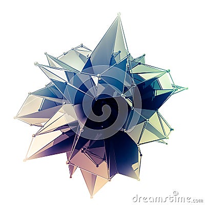 Structure 3d render computer graphics CG. Crystal illustration. One from the set. More in my portfolio. Cartoon Illustration
