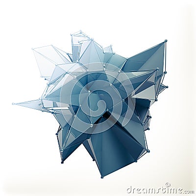Structure 3d render computer graphics CG. Crystal illustration. One from the set. More in my portfolio. Cartoon Illustration