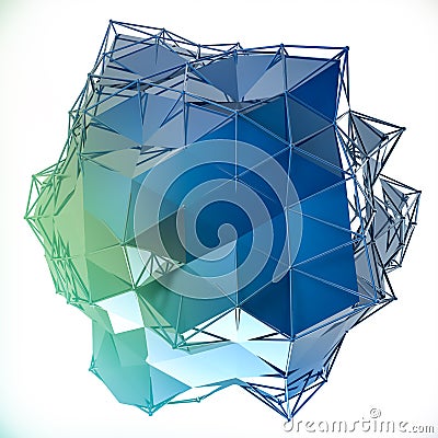 Structure 3d render computer graphics CG. Crystal illustration. One from the set. More in my portfolio. Cartoon Illustration