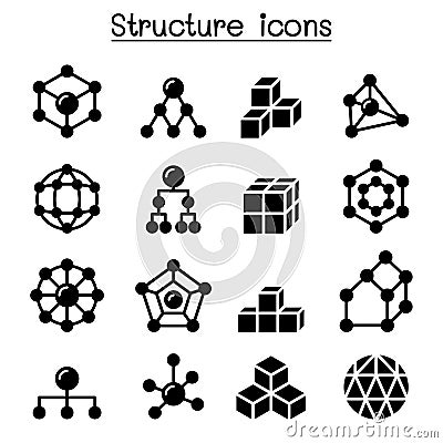 Structure icon set Vector Illustration