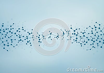 Structure molecule of DNA and neurons. Abstract background. Medicine, science, technology. Vector illustration for your Vector Illustration