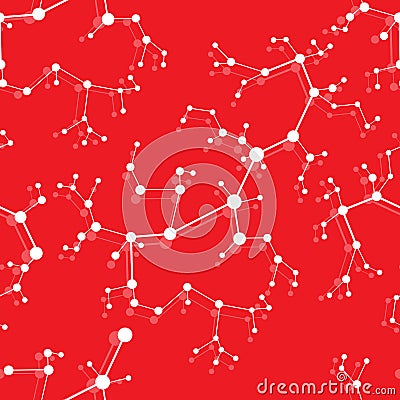 Structure of molecules and communication Vector Illustration
