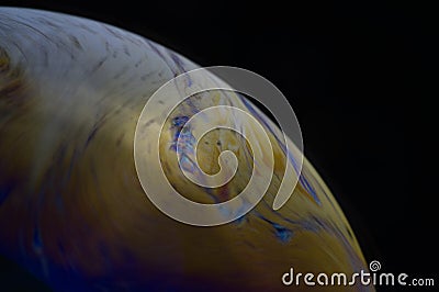 Structure texture soap bubble abstract black background Stock Photo