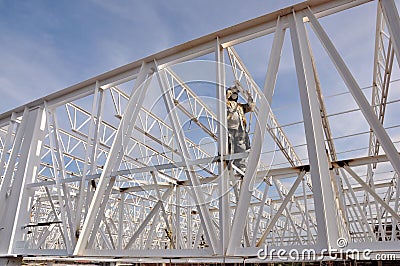 Structure worker Stock Photo