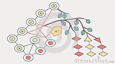 Step-by-step process with hexagonal icons vector design Generative AI Vector Illustration