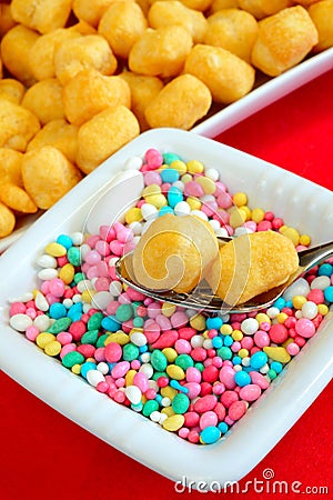 Struffoli Stock Photo