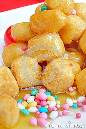 Struffoli Stock Photo