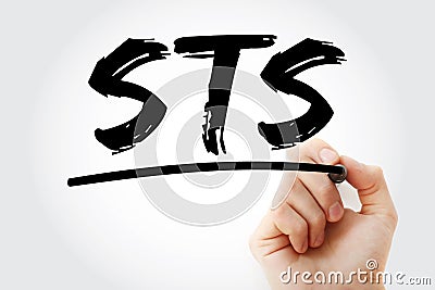 STS - Serologic Test for Syphilis acronym with marker, medical concept background Stock Photo