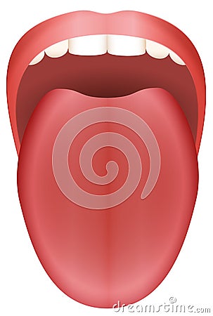 Stuck Out Tongue Vector Illustration