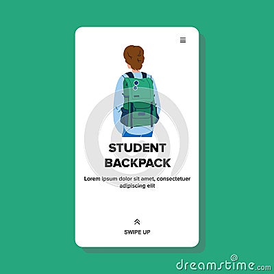 student backpack vector Vector Illustration