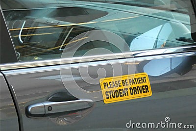 Student Driver Stock Photo